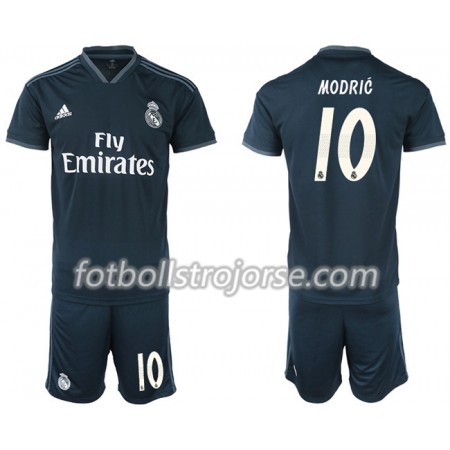 Real Madrid Matchtröjor MODRIC 10 Barn Borta Fotbollströja 2018-2019